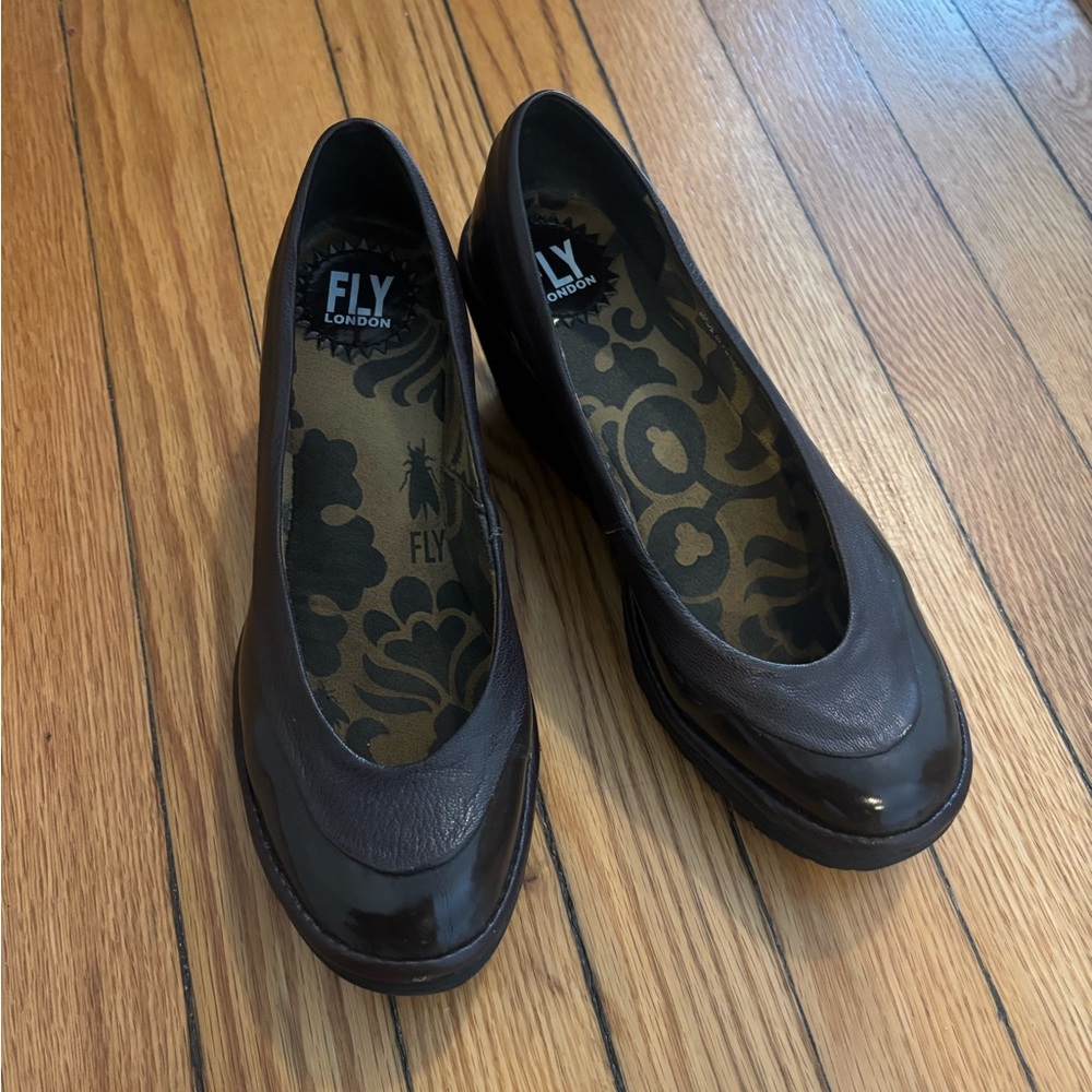 Fly London Women's Dark Brown platforms